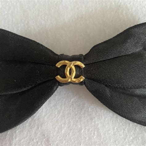 chanel hair bow clip